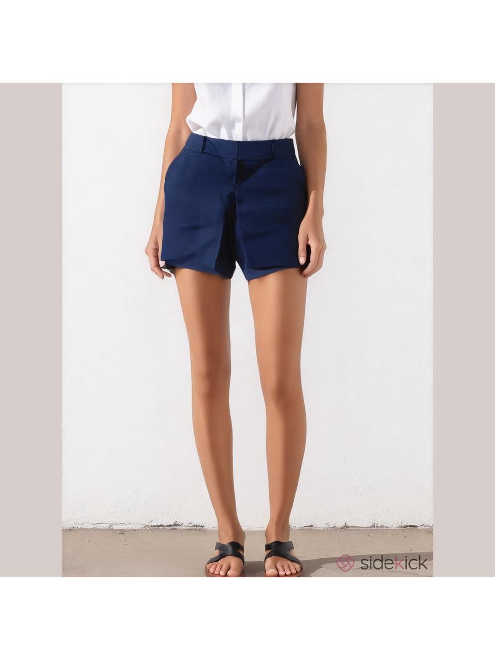 The Limited Navy Tailored Trouser Shorts Women’s Medium Business Casual Stretch